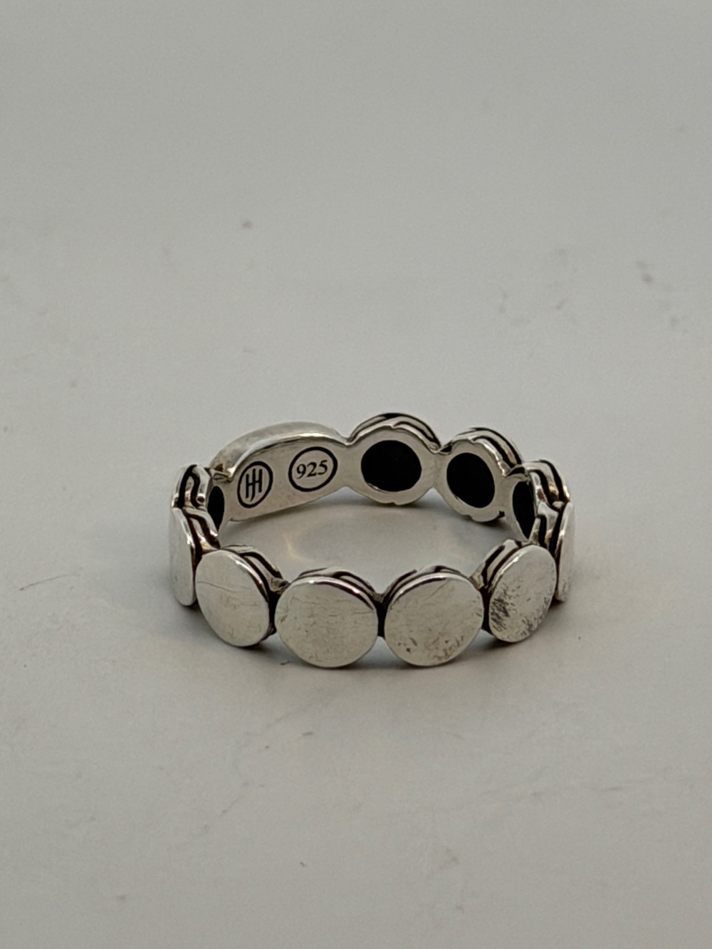 John Hardy Dot Collection Sterling Silver Dome Statement Ring 925